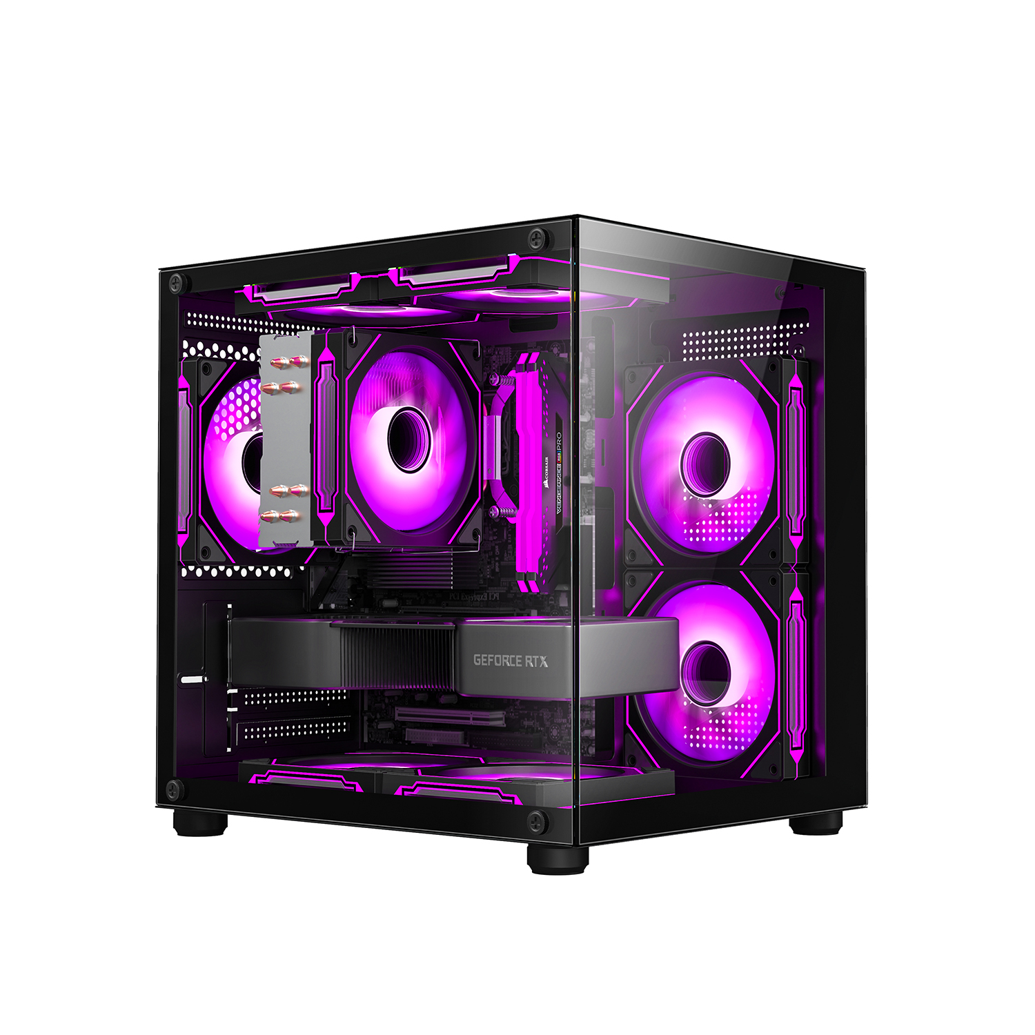 Корпус игровой EVESKY Q3 + 3 ARGB кулера