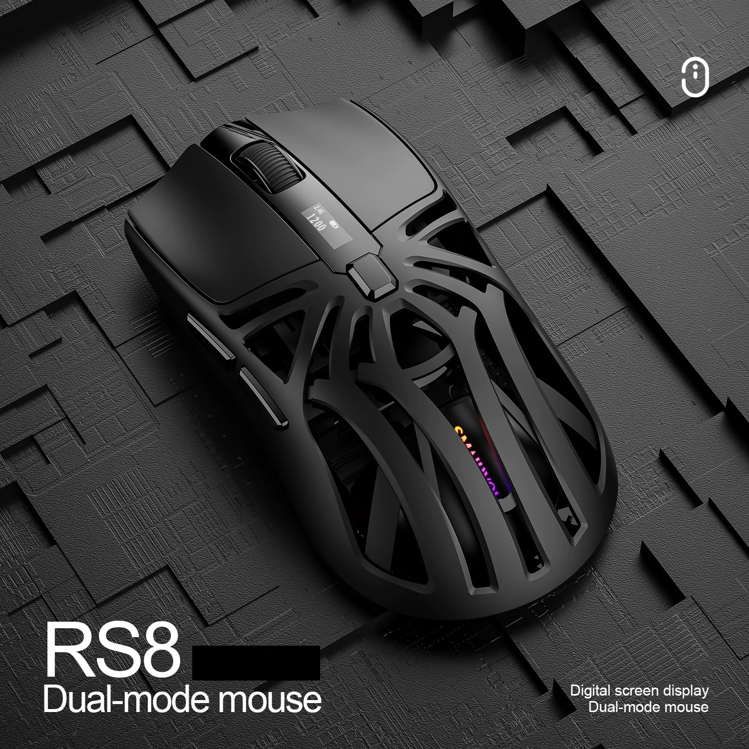 Игровая беспроводная мышь SmileWolf Rs 8 2.4Hz + BT