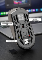 Игровая беспроводная мышь SmileWolf Rs 8 2.4Hz + BT Черная
